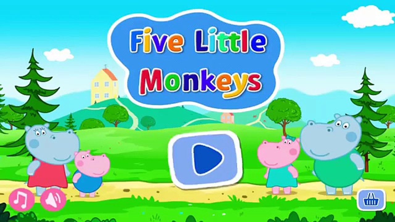 Hippo Pepa Five Little Monkeys