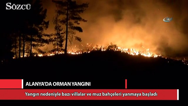 Alanya’daki orman yangını 24 saattir devam ediyor