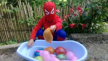 Des ballons couleurs la famille doigt apprentissage vie garderie rose réal Fille de laraignée super-héros humide ★