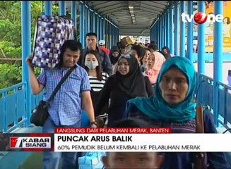 Pemudik Arus Balik Terus Meningkat di Pelabuhan Merak