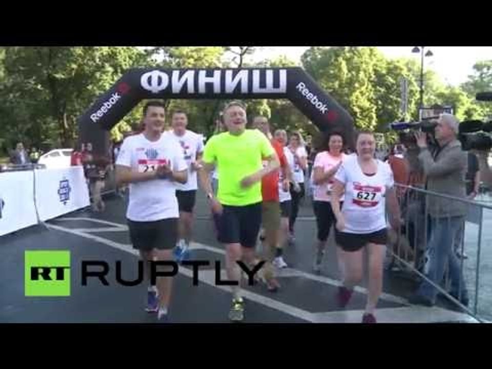 SPIEF Race 2016: Forum participants & journalists take part in St Petersburg fun run