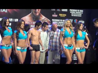zou shiming weigh in and faceoff EsNews Boxing