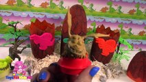 Enfants pour vidéos oeufs de dinosaure dinosaure jouet dinosaure de toysfork