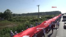 Sakarya - CHP'nin Adalet Yürüyüşü 17. Günü Dev Türk Bayrağı Açıldı 3