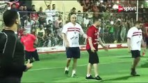 ابراهيم حسن يرفض ارتداء تي شيرت الزمالك في مباراة خماسية بين لاعبي الاهلي والزمالك