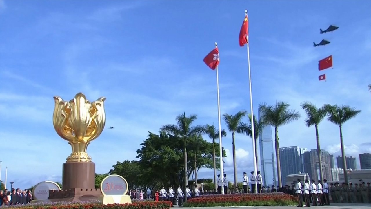 20th anniversary of Hong Kong handover marked with celebrations and protests