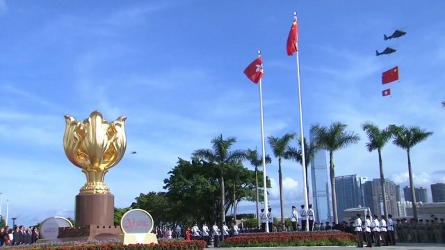 20th anniversary of Hong Kong handover marked with celebrations and protests