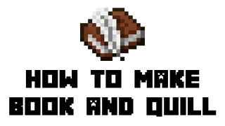 Minecraft Survival - How to Make Book and Quill