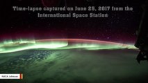 Astronauts Capture Spectacular Auroras From International Space Station