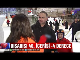 Yaz ortasında kışı yaşadılar Çöl sıcağından kayak keyfine