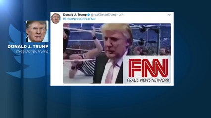 Donald Trump's CNN wrestling tweet sparks fresh outrage