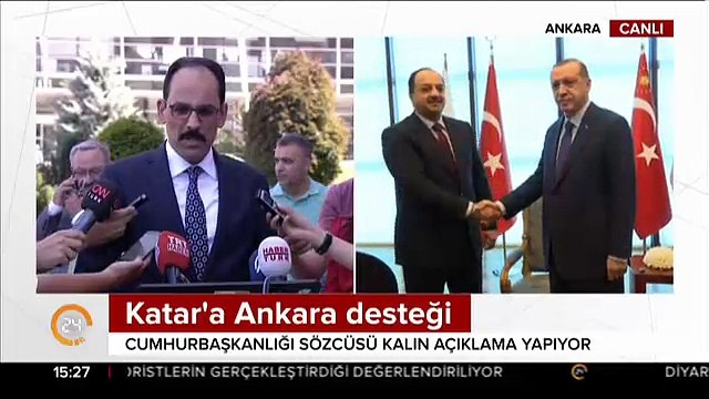 Cumhurbaşkanlığı Sözcüsü Kalın: Katar'daki askeri üssün amacı bölgenin güvenliğini sağlamak