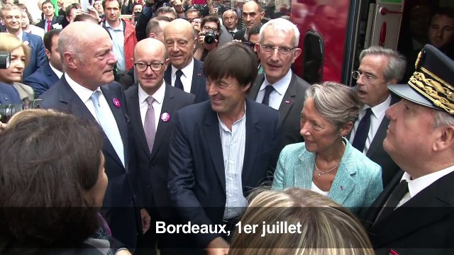 Inauguration du nouveau TGV entre Paris et Bordeaux