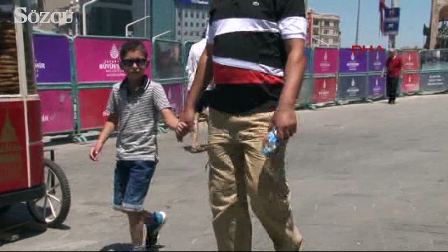 Taksim Meydanı’nda yumurta pişirdiler