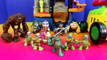 Teenage Mutant Ninja Turtles Half Shell Heroes TMNT Leo Donnie Replica Robot Battle Shredd