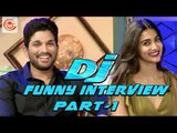 Allu Arjun and Pooja Hegde Funny Interview Part 1 - DJ Duvvada Jagannadham | #DJ