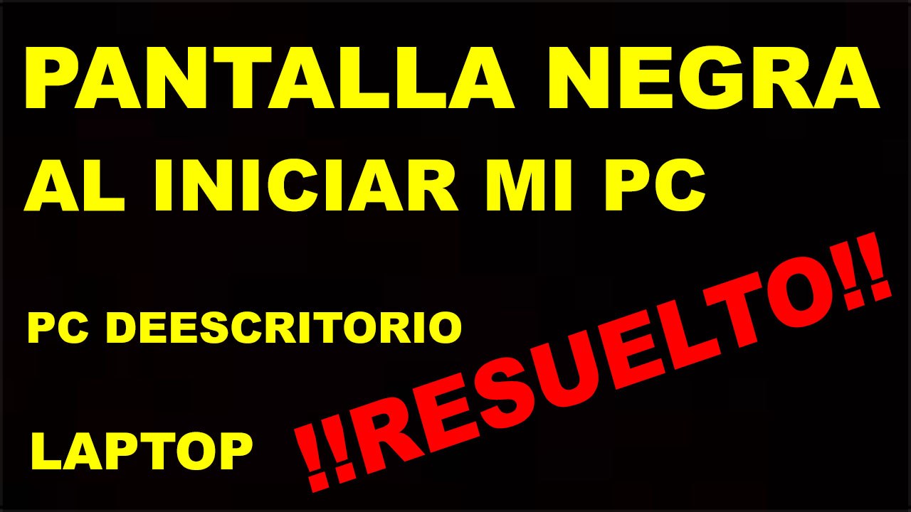 Pantalla Negra Laptop acer