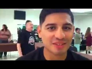 Abner mares giving away turkeys to those in needs champ in