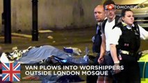 Van plows through pedestrians outside London mosque