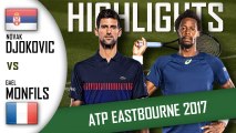 Novak DJOKOVIC vs Gael MONFILS (HD Highlights) ATP Eastbourne 2017