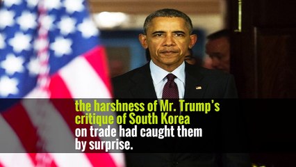 Trump Takes More Aggressive Stance With U.S. Friends and Foes in Asia