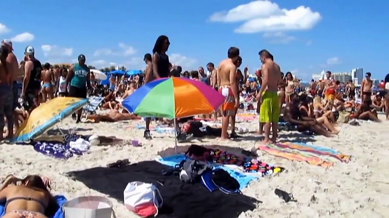 MIAMI. Student holidays at South Beach. Florida. USA.