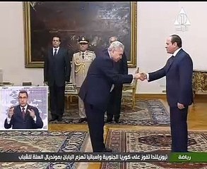 رؤساء الهيئات القضائية الجدد يؤدون اليمين الدستورية أمام الرئيس السيسى