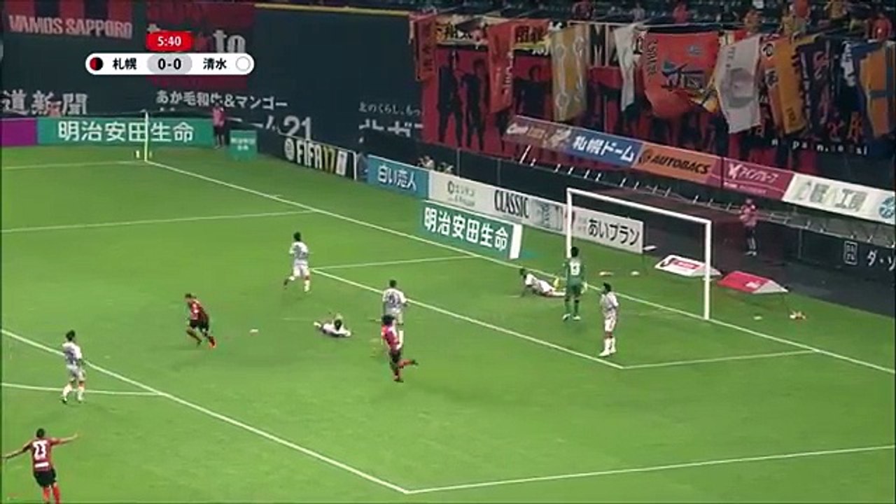 Consadole Sapporo 1:0 Shimizu (Japanese J League. 1 July 2017)