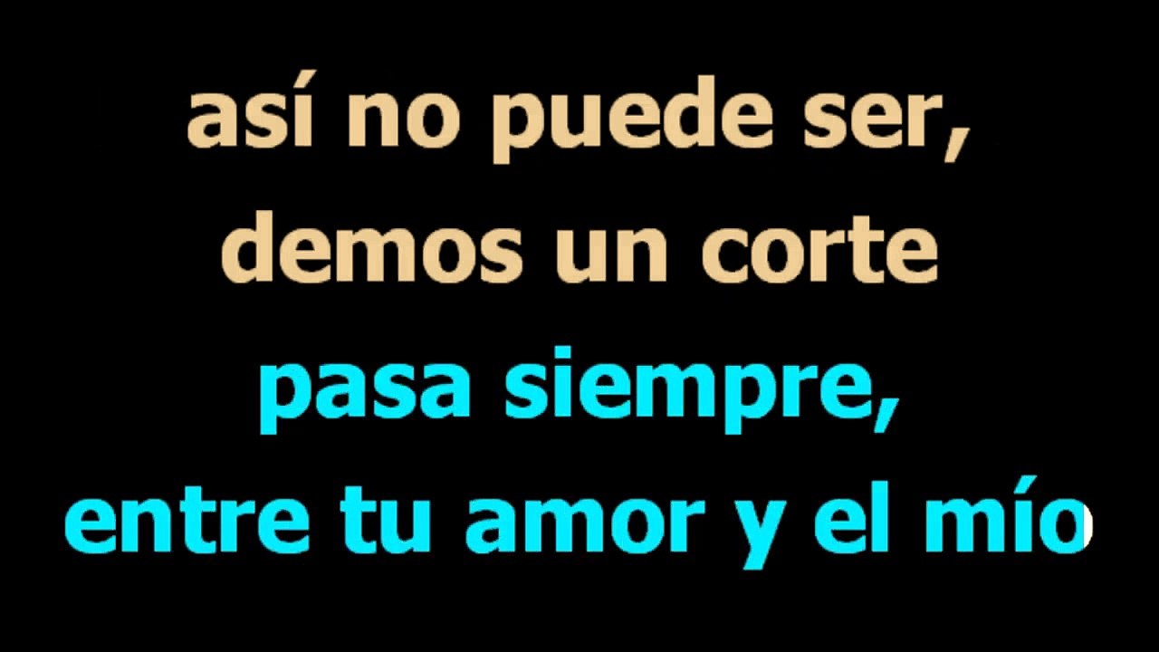 Como podre saber si te amo -  Leo Dan  - Karaoke  - Letra