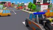 Learn RED Fire Truck w Police Car And Street Racing Car 3D Cartoon Compilation Cars & Trucks Stories