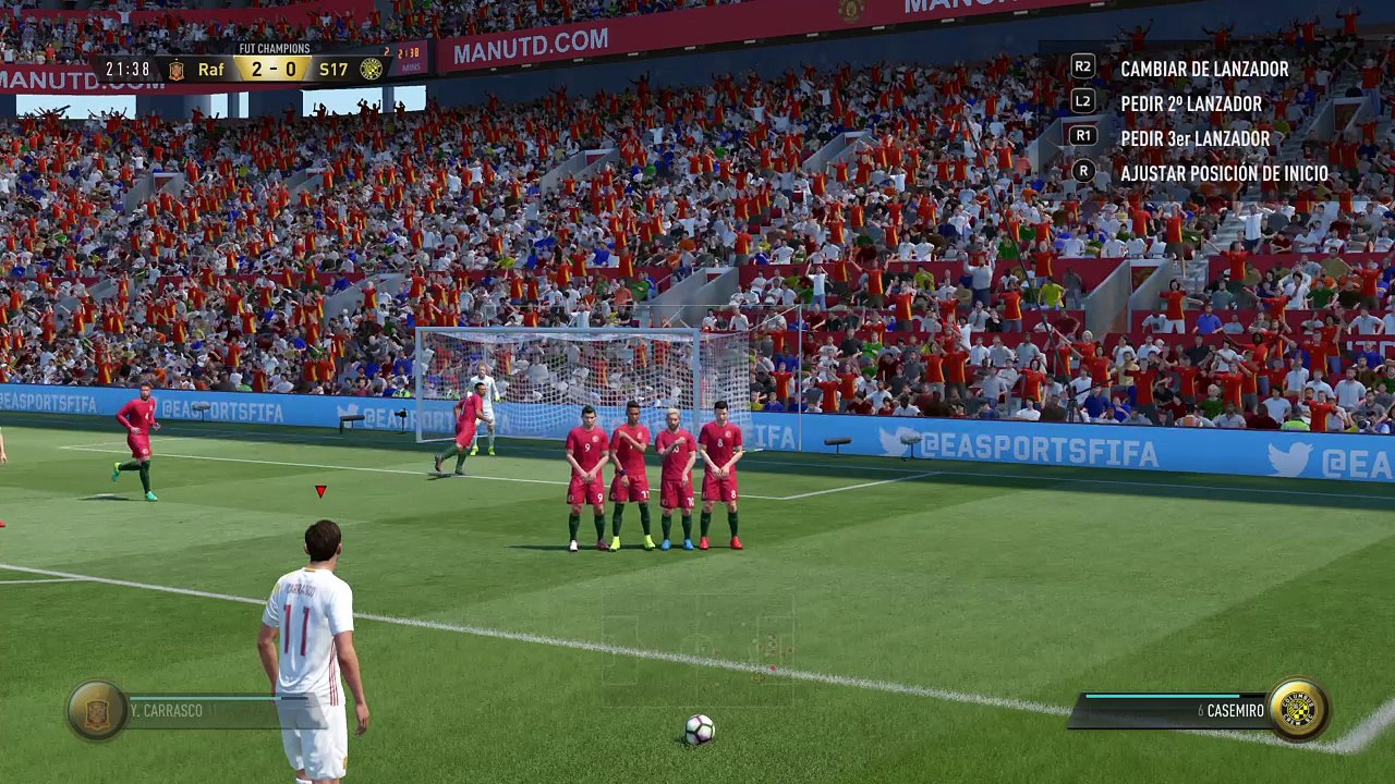 FIFA 17 Partido muy sufrido