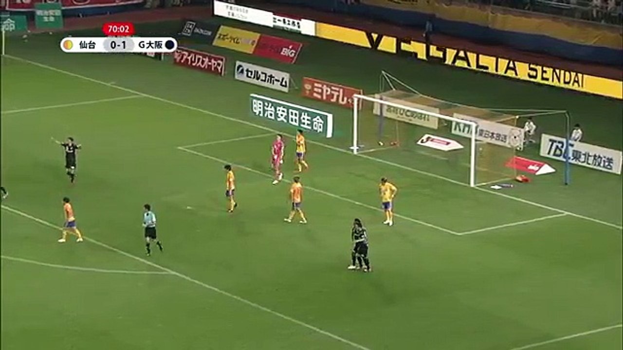 Sendai 0:2 Gamba Osaka (Japanese J League. 1 July 2017)