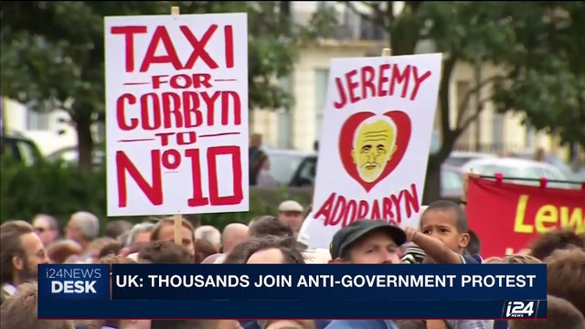 i24NEWS DESK | UK: thousands join anti-government protest | Saturday, July 1st 2017