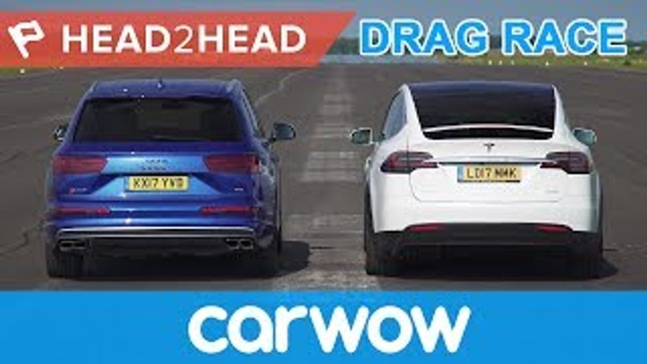 Tesla Model X vs Audi SQ7 - Electric vs Diesel acceleration challenge Head2Head