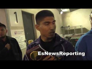 MIKEY GARCIA vs rocky martinez mikey GOING BACK TO HOTEL AFTER KO WIN EsNews Boxing