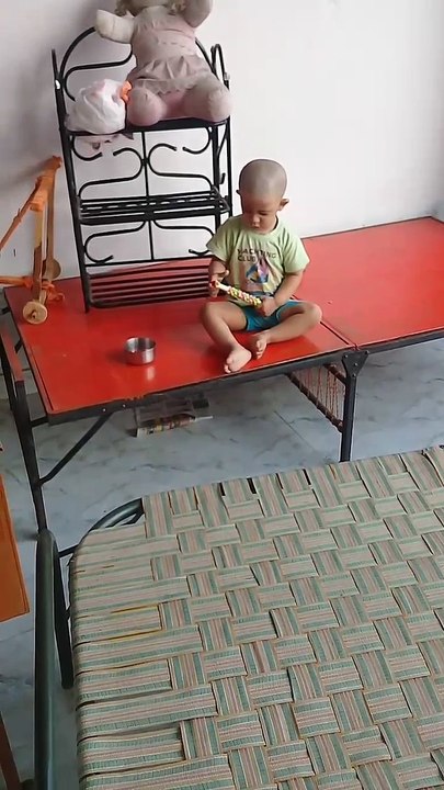 Babu pratap Singh Chauhan Playing With Ball
