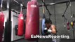 pelos garcia working out at the robert garcia boxing academy EsNews Boxing