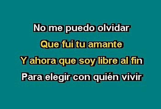 AHORA QUE SOY LIBRE - MANOELLA TORRES (KARAOKE)