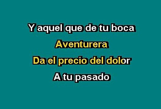 Aventurera - Agustín Lara (Karaoke)