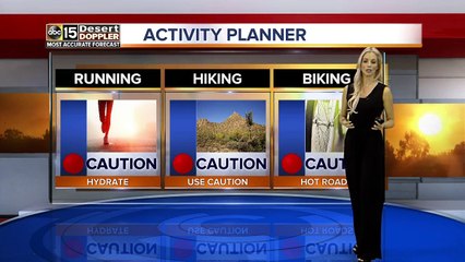 We continue to hover around 110 degrees as we approach the Fourth of July