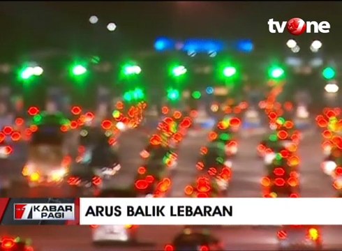 Antrean Gerbang Tol Palimanan Dipadati Arus Balik Mudik