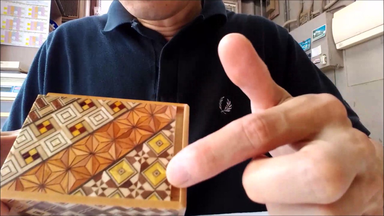 How to close 12 steps Japanese puzzle box (3 sun)