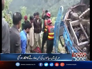 Van crashes into ravine killing three near Murree