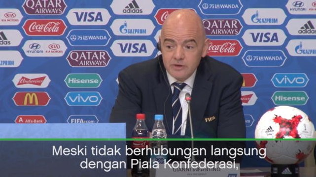 VIRAL: Confederations Cup: Presiden FIFA Ucapkan Selamat Pada Messi dan Ronaldo