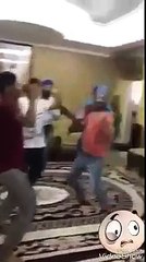 Arab Person Bhangra Dance with Boys in Dubai.