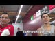 nonito donaire mikey garcia and brandon rios at the gym in oxnard EsNews Boxing