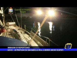 Lecce |  45 migranti su barca a vela, a bordo anche scafisti