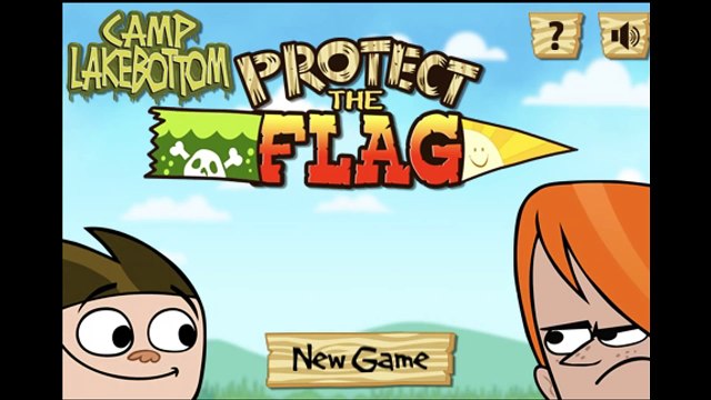 Campamento Bandera Juegos proteger el lakebottom disney xd