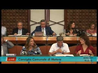 Consiglio comunale di Matera del 30/7/2017