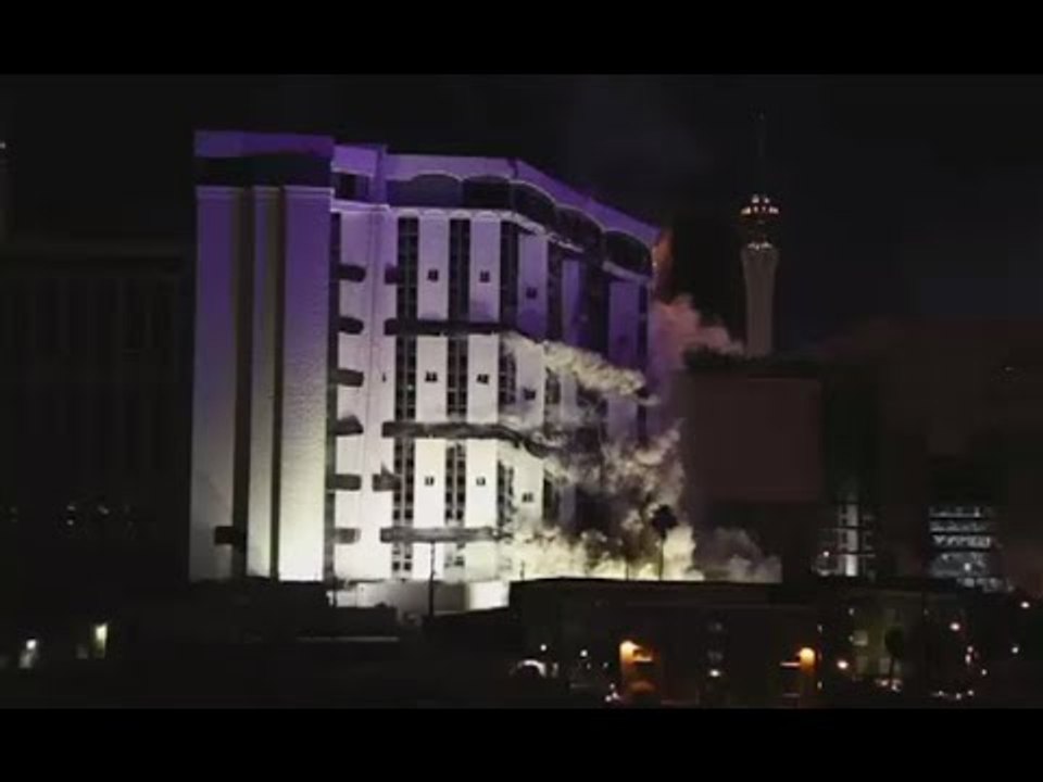 End of Era: Epic implosion of legendary Riviera Hotel & Casino in Las Vegas